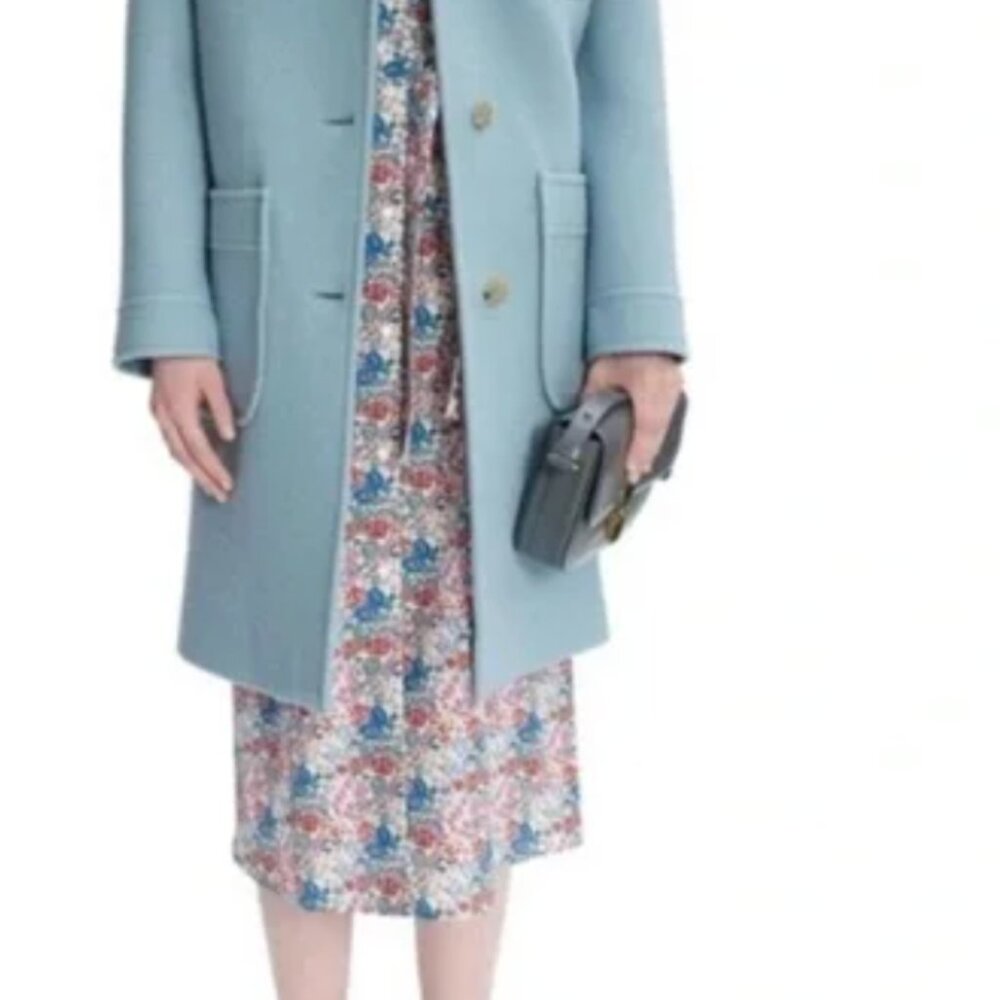 A.P.C Nina baby blue wool coat - Picture 2 of 9